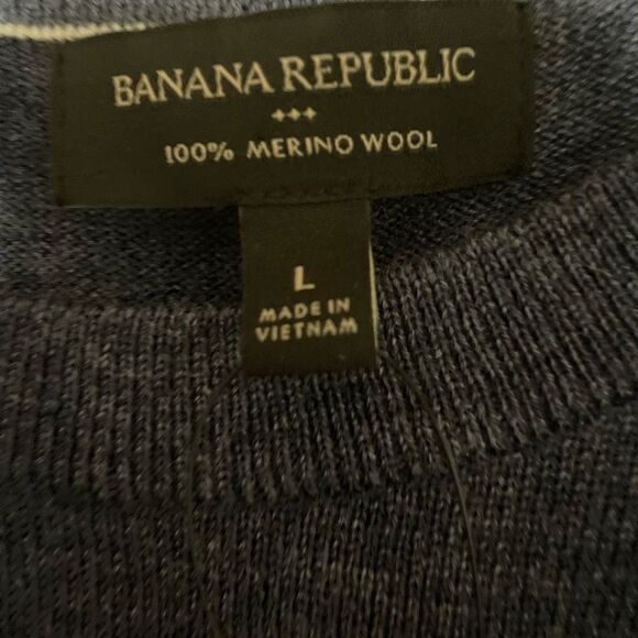 Banana Republic 404705-03-1 100% Merino Wool Sweater Men's Sz Large NWT - Picture 4 of 6